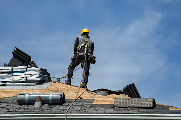 Professional Flat Roof Repair technician working in Jim Falls, WI